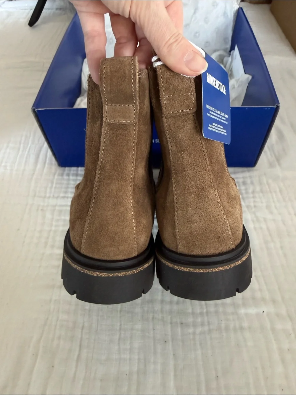 NWT Birkenstock Highwood Slip On Mid Suede Leather Size 38 Medium/Narrow
